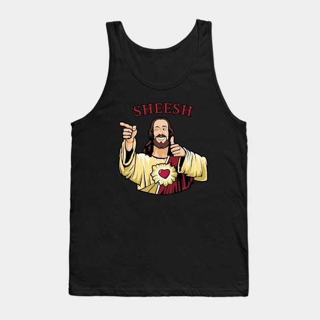 Buddy Christ - Sheesh Tank Top by valentinahramov